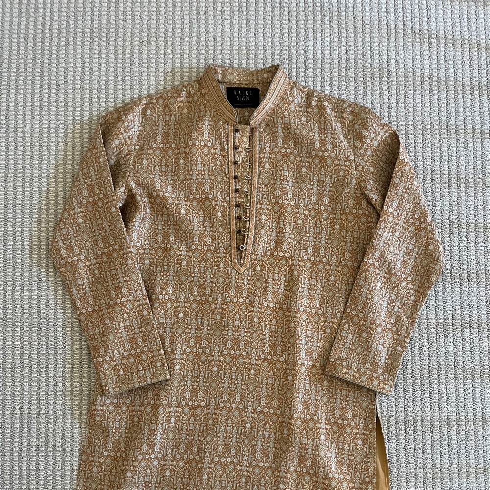 KALKI KURTA (MENS) - Gold size 44